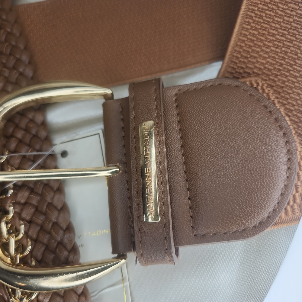 Adrienne Vittadini NWT Gold Tone Hardware 2X Belt - Picture 5 of 7